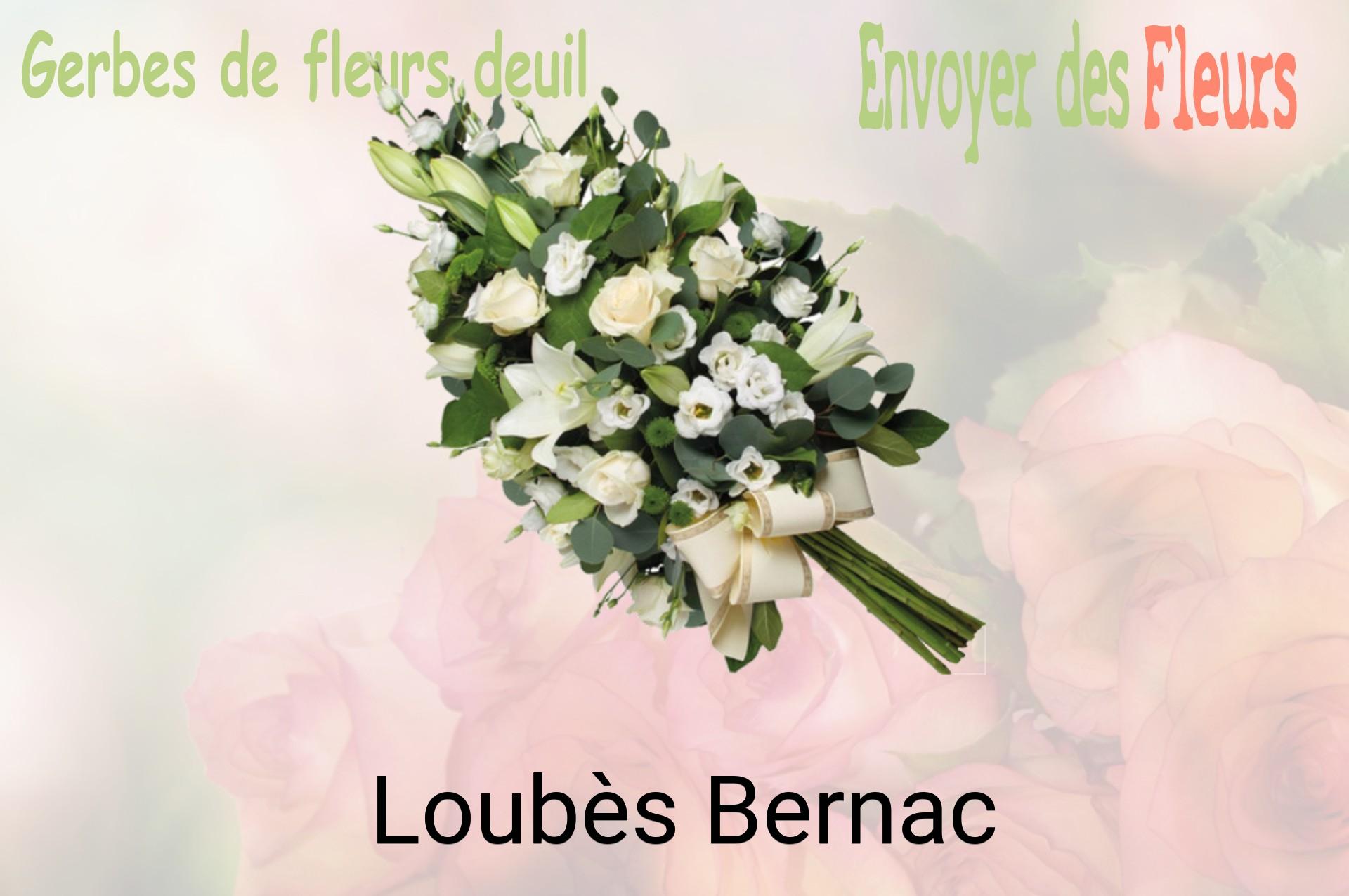 Gerbe de fleurs de deuil livrée à Loubès-Bernac
